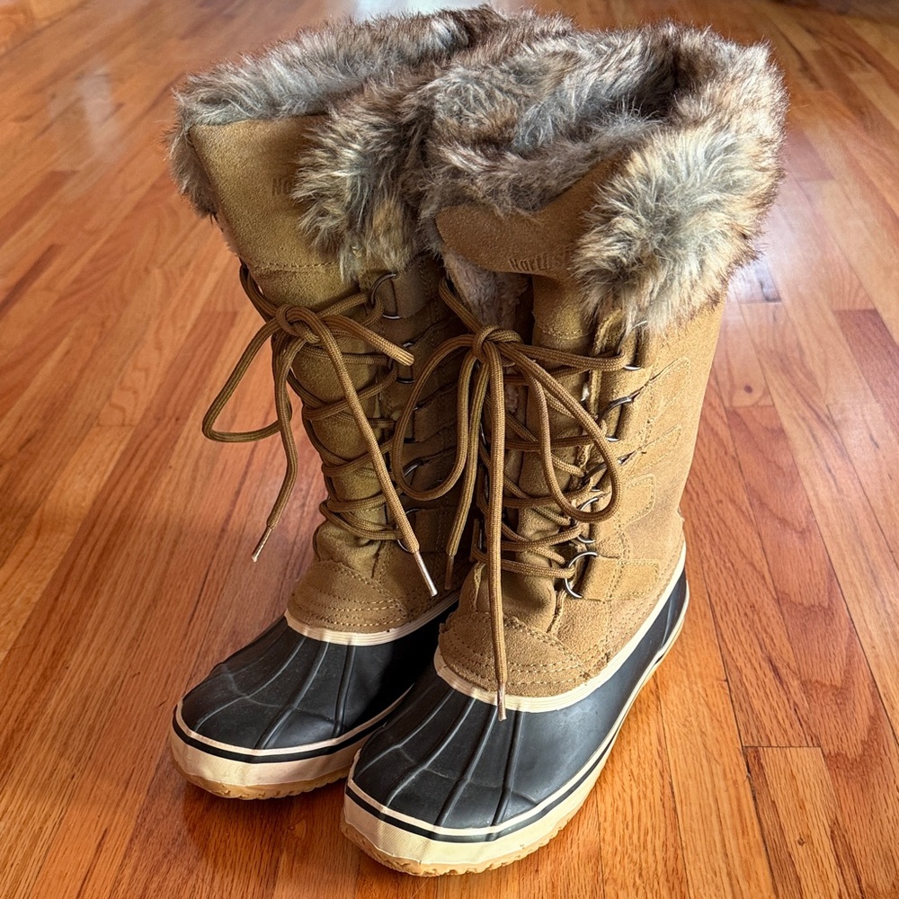 Northside Brown and Black Winter Boots